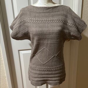 New York & Company Taupe boat neck Sweater